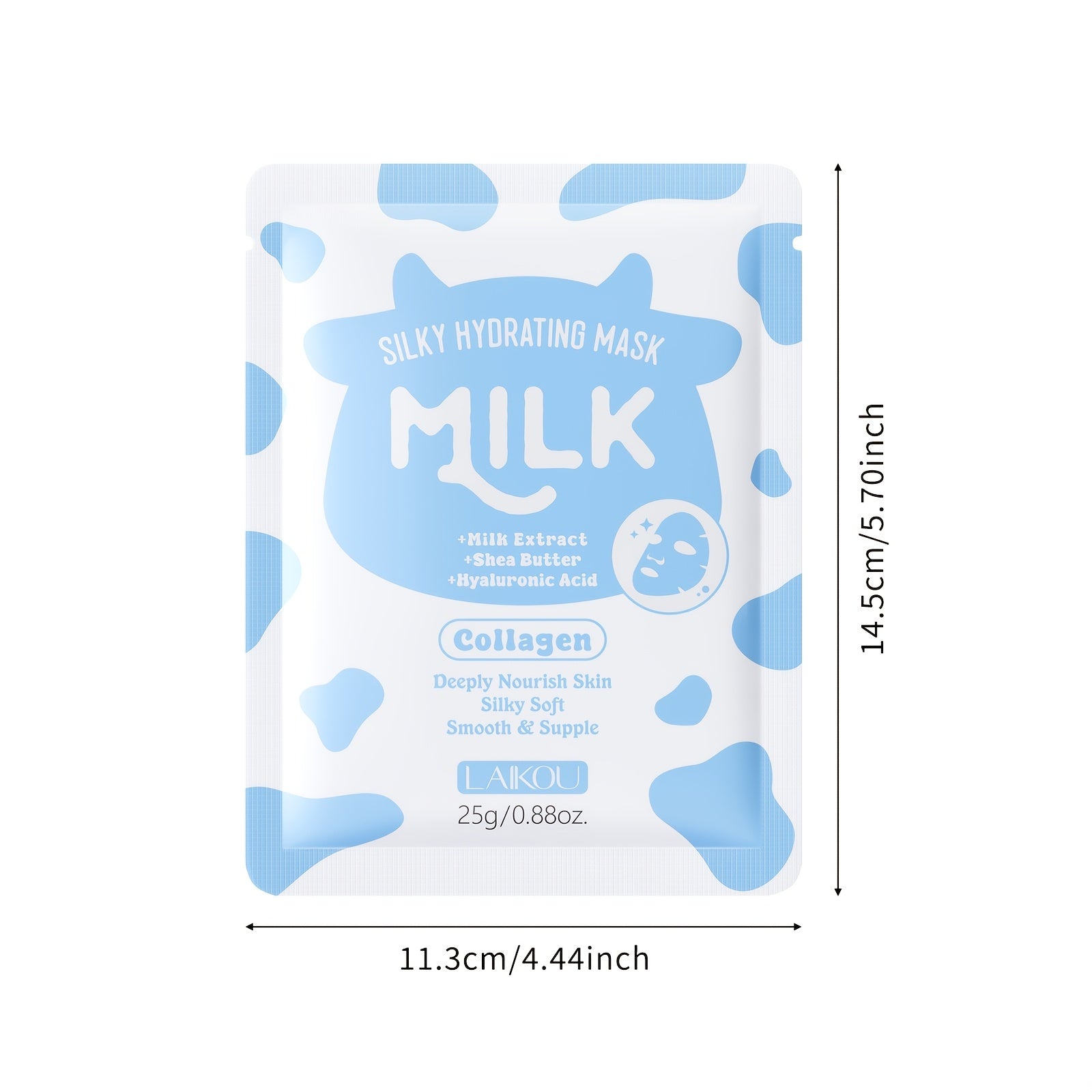 40pcs Milk Collagen Hydrating Sheet Mask for Women & Men, Moisturizing for All Skin Type, Portable for Travelling, Holiday Gift for Mother Father Best Friend Christmas Day