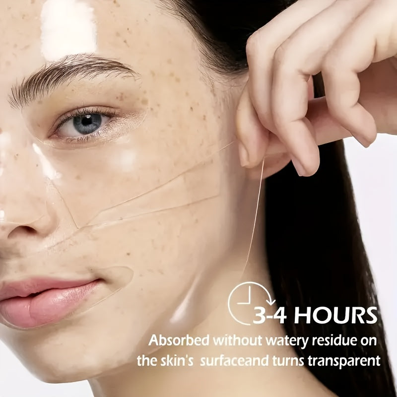 28-Day Cycle Collagen Mask Set - Includes 10 White, 9 Pink, and 9 Red Sheets. Hydrating and Moisturizing, Suitable for All Skin Types. Contains Collagen, Niacinamide, and Hyaluronic Acid for Morning and Evening Skincare